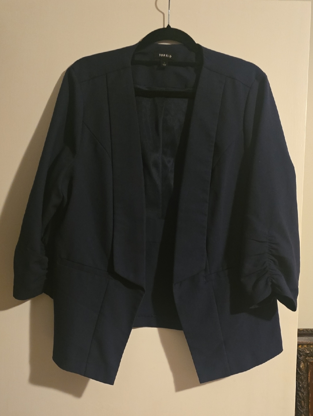 torrid Navy Open-Front Blazer Jacket, Size 1, GUC